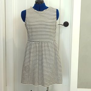 J Crew striped skater dress